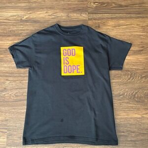 God‎ Is Dope Mamba 24 Kobe Bryant Tribute T-Shirt Medium Black Lakers Tee